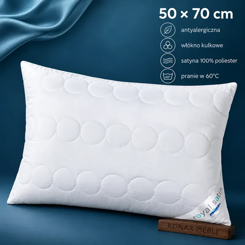 Poduszka ROYAL SATIN 50x70 Piórex – grafika z cechami