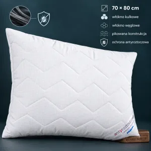 Poduszka ANTYROZTOCZOWA 70x80 Piórex – grafika z cechami