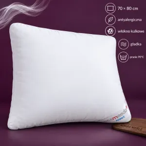 Poduszka ESSMEEDA 70x80 Piórex – grafika z cechami