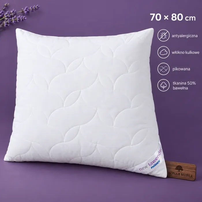 Poduszka NEW LAWENDER 70x80 Piórex – grafika z cechami