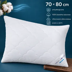 Poduszka SATIN COTTON TERMO 70x80 Piórex – grafika z cechami