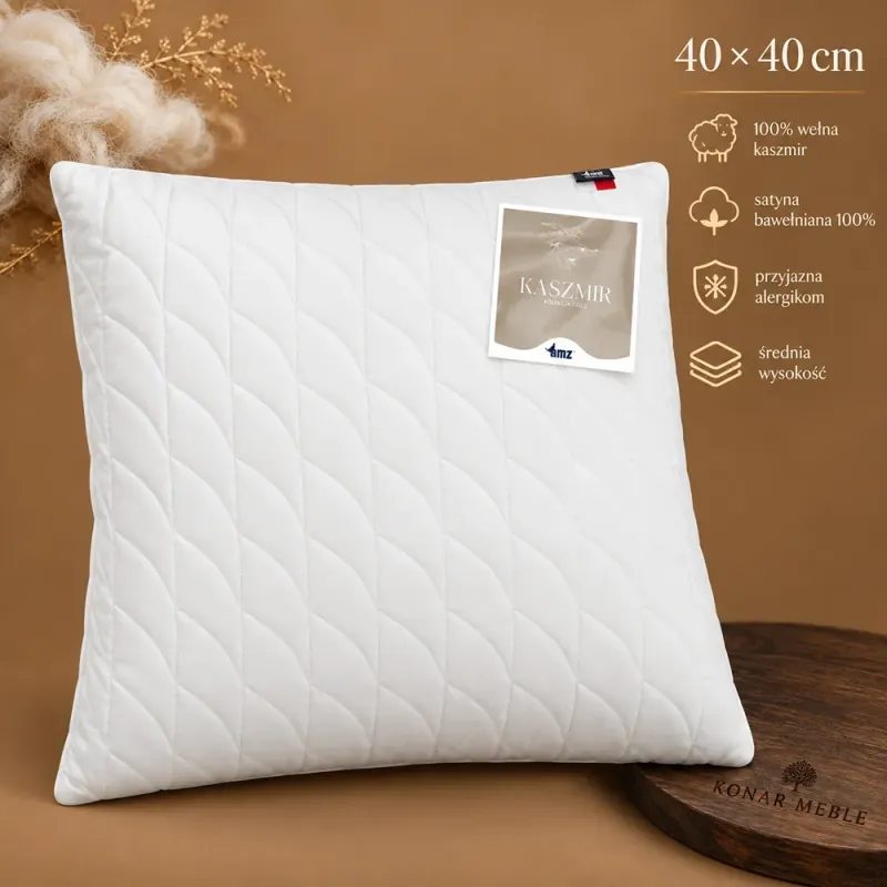 Poduszka KASZMIR GOLD 40x40 AMZ – grafika z cechami