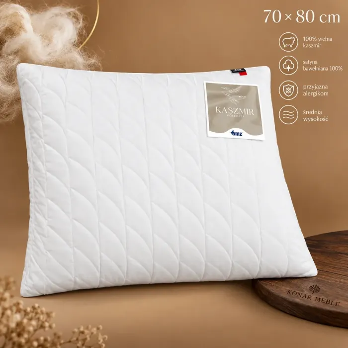 Poduszka KASZMIR GOLD 70x80 AMZ – grafika z cechami