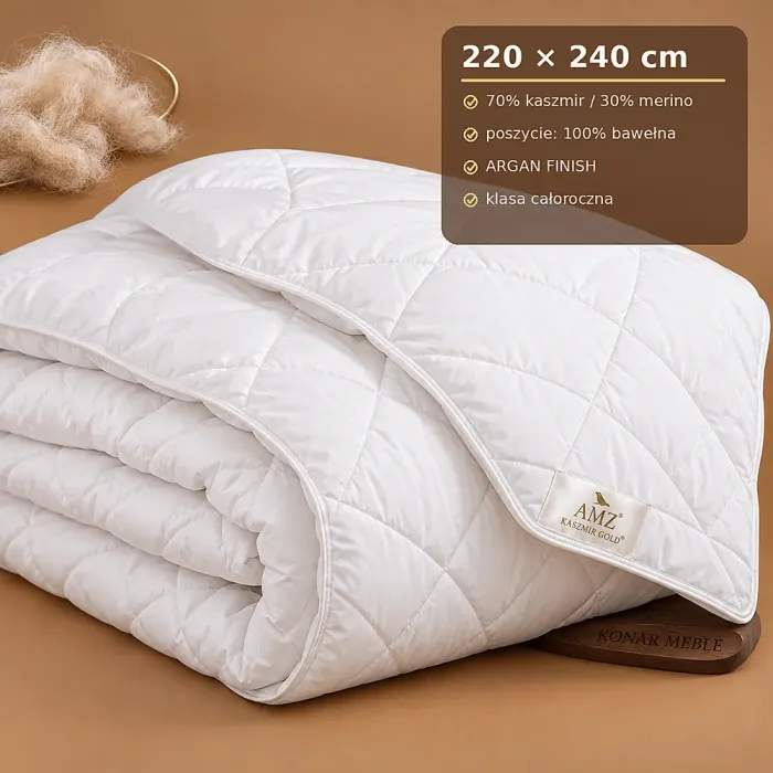 Kołdra KASZMIR GOLD całoroczna 220x240 AMZ – grafika z cechami