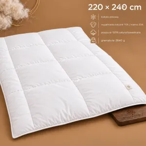 Kołdra KASZMIR GOLD ciepła 220x240 AMZ – grafika z cechami