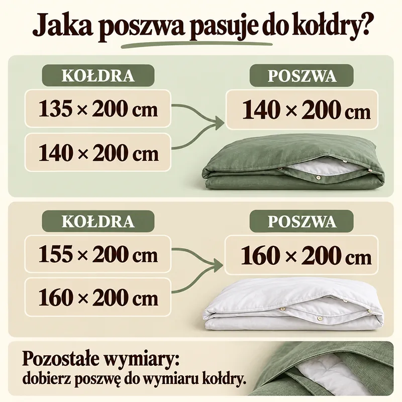 Trzy kroki doboru pościeli: zmierzenie kołdry, dobranie poszwy i sprawdzenie poszewek